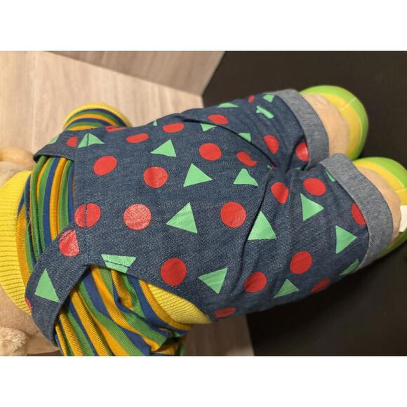 Vintage Jumbo Troll Plush Boy With Overalls Blue Eyes Yellow Hair JSI Brand NEW - Picture 7 of 9